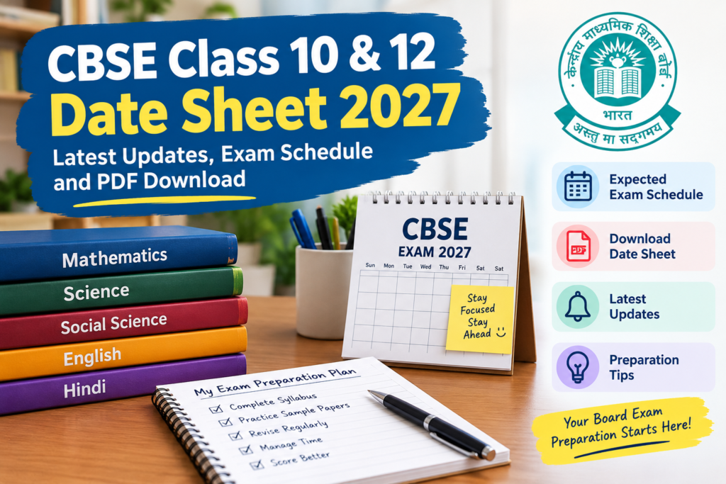 CBSE Class 10 12 Date Sheet 2027